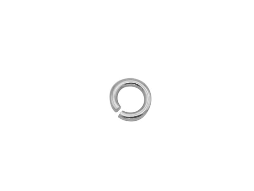 ANNEAU DE BOUT OUVERT 3.5 MM OR GRIS