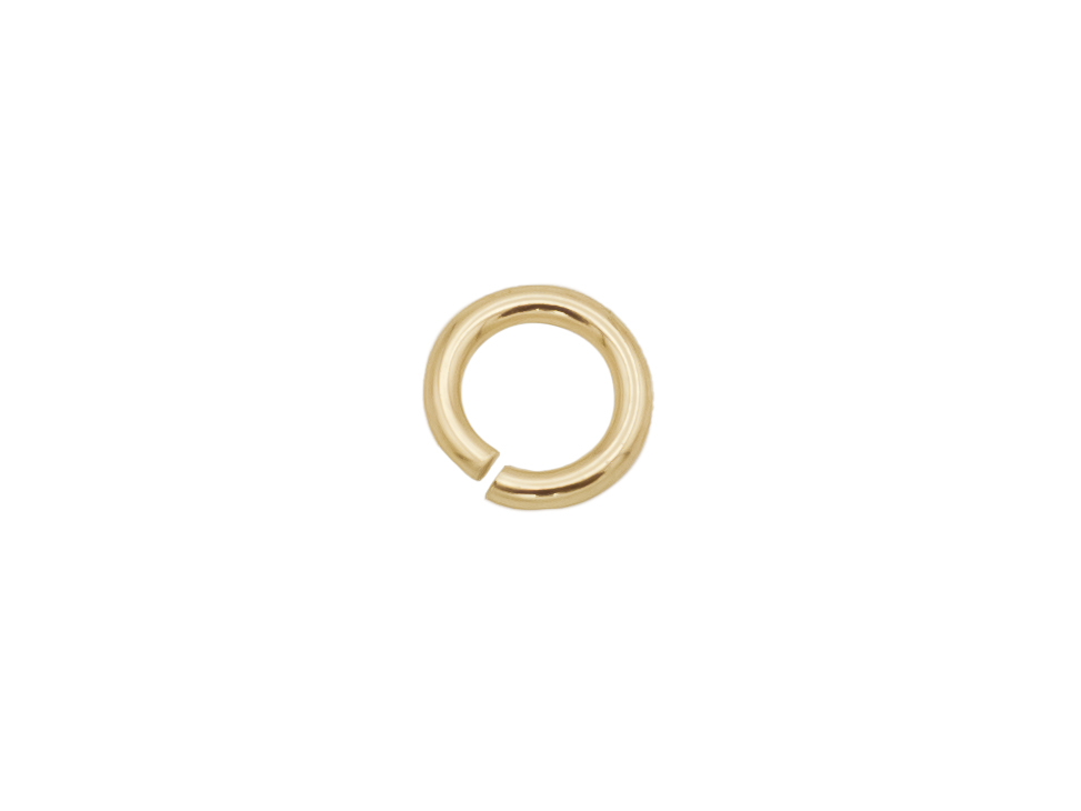 ANNEAU DE BOUT OUVERT 5MM OR JAUNE