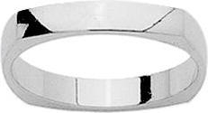 ALLIANCE CARREE 3MM OR GRIS