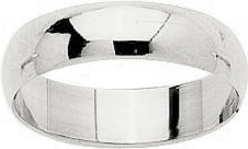ALLIANCE DEMI JONC 5 MM OR GRIS