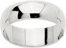 ALLIANCE DEMI JONC 6 MM OR GRIS