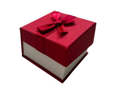 ECRIN BAGUE ROUGE AVEC NOEUD