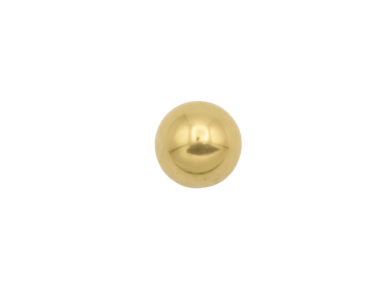 BOULE 1 TROU 8MM OR JAUNE