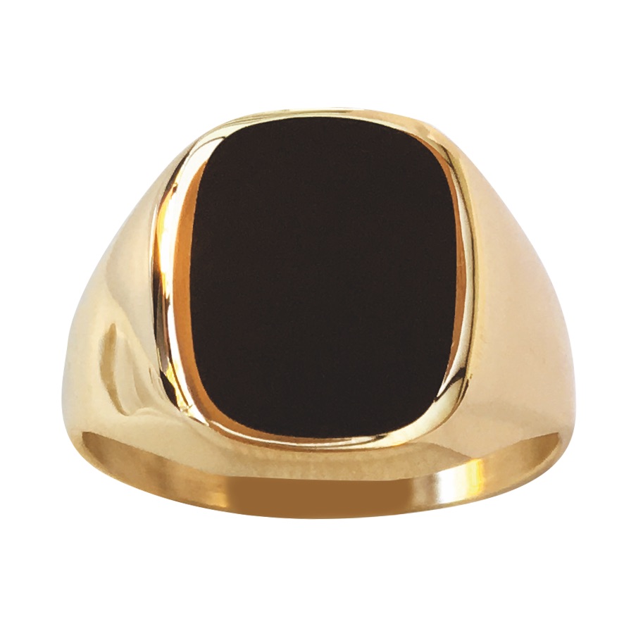 CHEVALIERE FONTE ONYX RECTANGLE 13  X 11MM