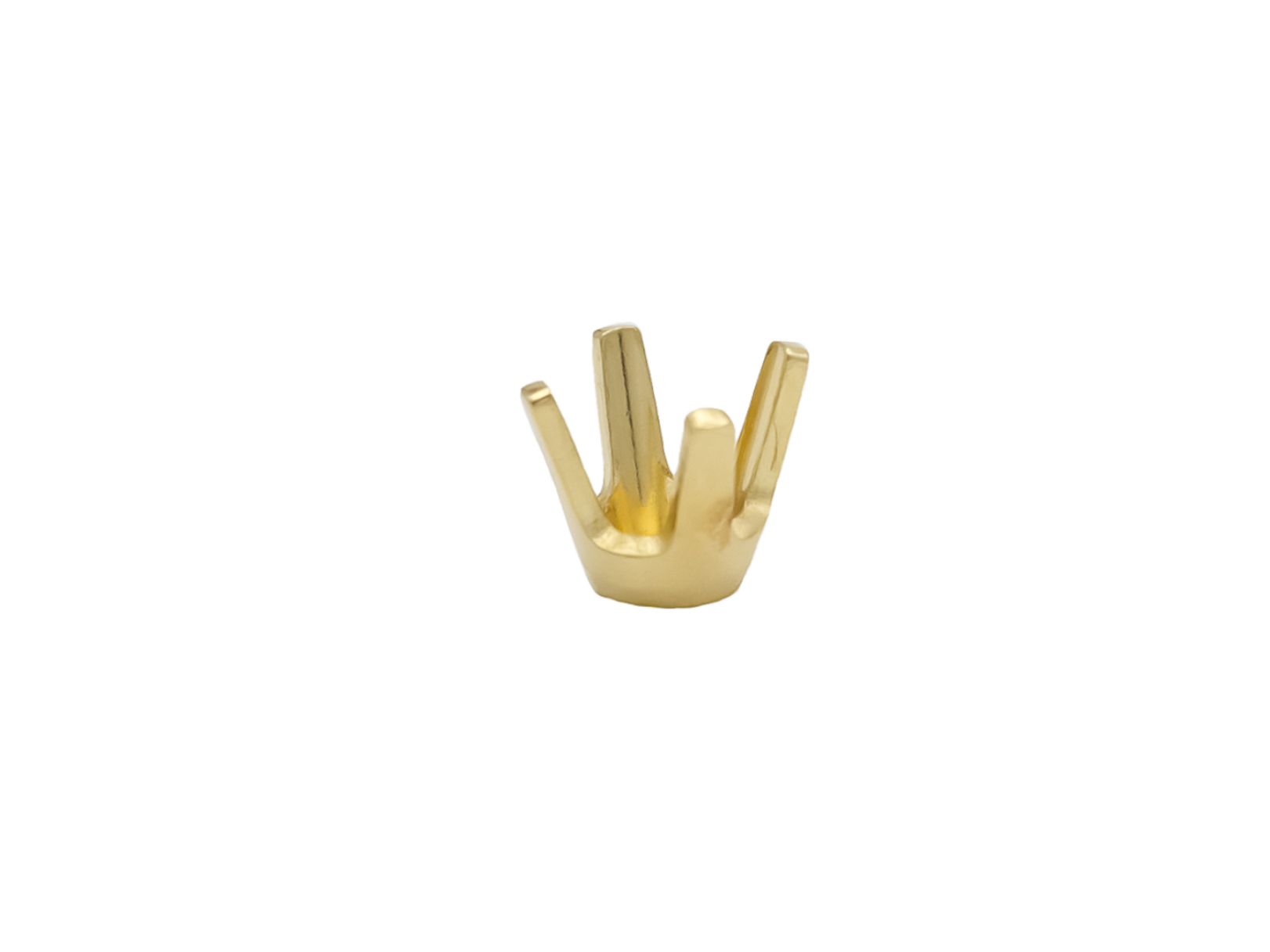 CHATON 4 GRIFFES 4.4  4.8 MM OR JAUNE