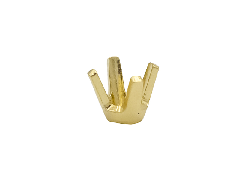 CHATON 4 GRIFFES 5.3  5.9 MM OR JAUNE