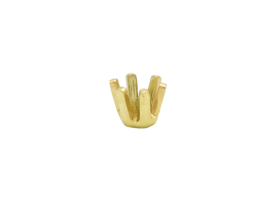 CHATON 6 GRIFFES OR JAUNE 3.3  3.5MM