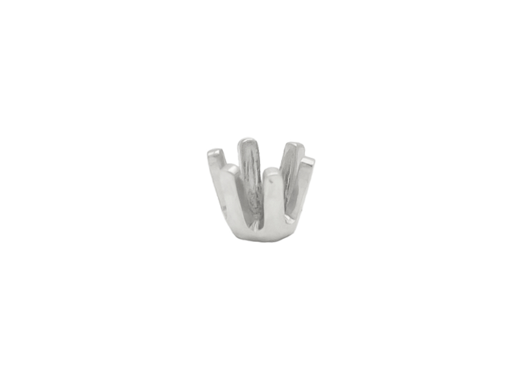 CHATON 6 GRIFFES OR GRIS 3.3  3.5MM
