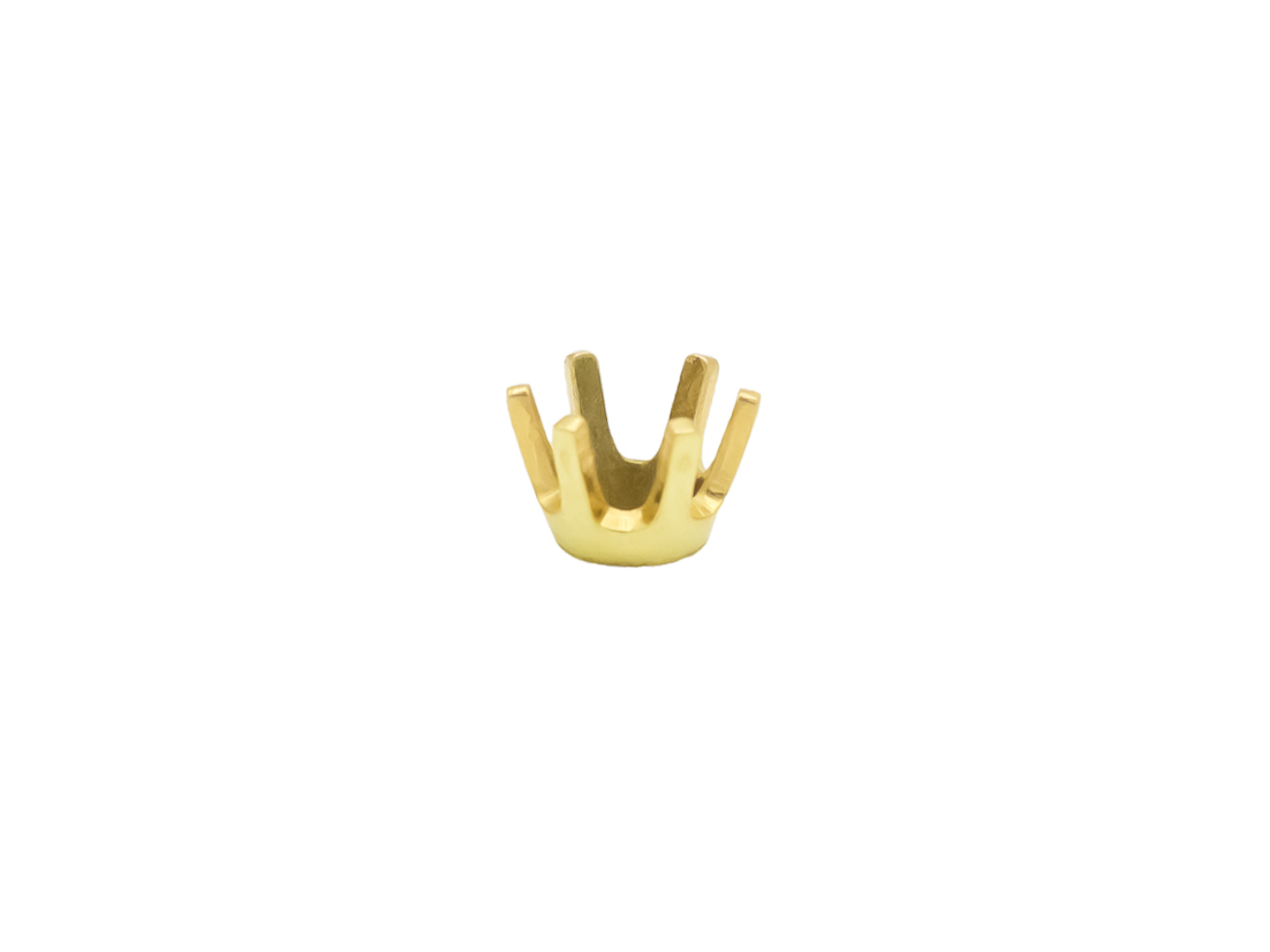 CHATON 6 GRIFFES OR JAUNE 4.4  4.6MM