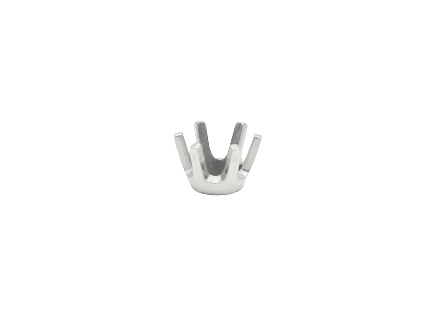 CHATON 6 GRIFFES OR GRIS 4.4  4.6MM