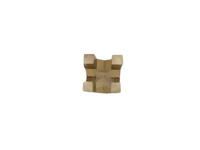 CHATON ESTAMPE CARRE POUR PIERRE DE 2.4MM OR GRIS