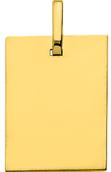 Plaque rectangle 20 x 15 mm