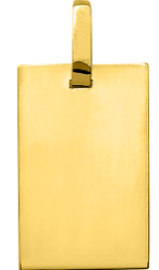 Plaque rectangle 25 x 16 mm